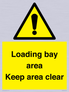 Loading bay area Keep area clear